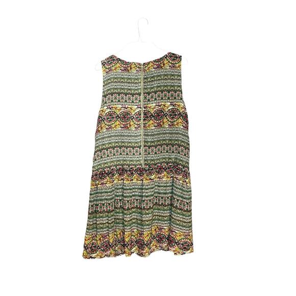 Anthropologie Hemant & Nandita Beaded Sheath Silk Dress 8 Boho Colorful - Picture 4 of 5